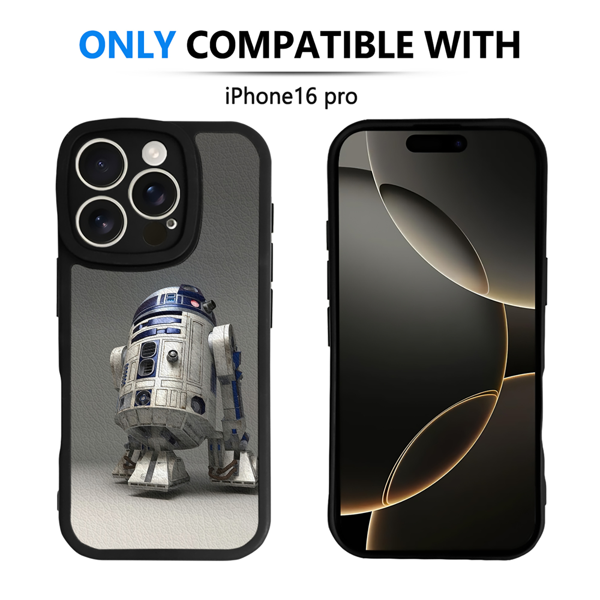 （画像用） スター・ウォーズ Star Wars 【iPhone 16シリーズ対応】シリコンスマホケース（レザー調） 材質：シリコン